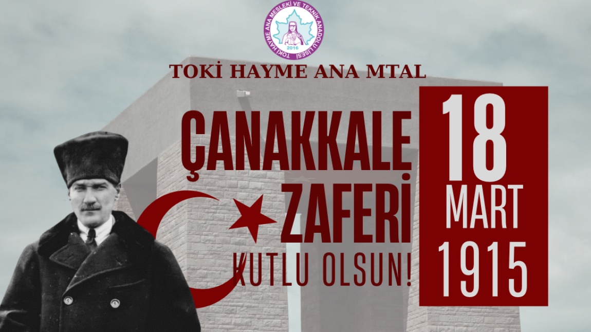 18 MART ÇANAKKALE ZAFERİ OKUL PROGRAMI